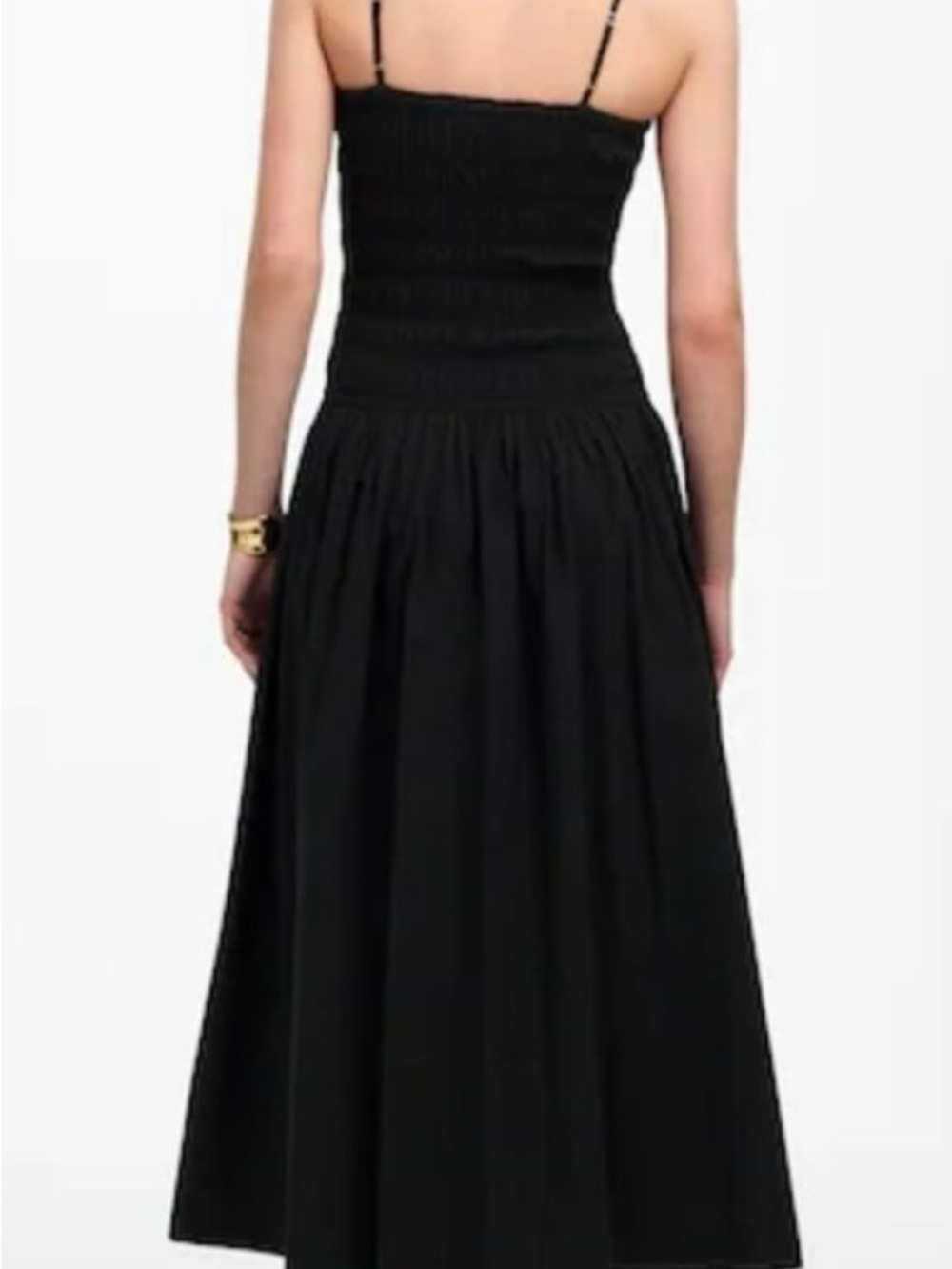 Madewell smocked poplin maxi dress - Picture 3 of 8